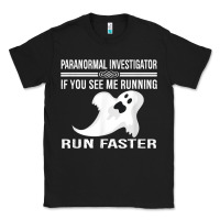 Black paranormal investigator ghost hunting t shirt Classic Tee - linhVisuals