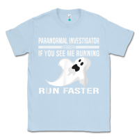 Dusty Blue paranormal investigator ghost hunting t shirt Classic Tee - linhVisuals