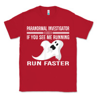 Red paranormal investigator ghost hunting t shirt Classic Tee - linhVisuals