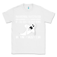 White paranormal investigator ghost hunting t shirt Classic Tee - linhVisuals