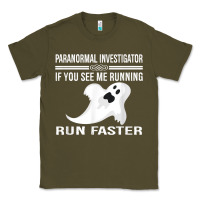 Army Green paranormal investigator ghost hunting t shirt Classic Tee - linhVisuals