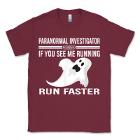Burgundy paranormal investigator ghost hunting t shirt Classic Tee - linhVisuals