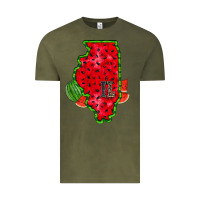 Vintage Olive illinois watermelon Vintage Tee - RacoonDesign