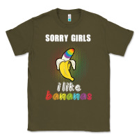 Army Green mens sorry girl i like bananas funny lgbt gay pride tshirt gifts Classic Tee - linhVisuals