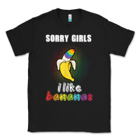 Black mens sorry girl i like bananas funny lgbt gay pride tshirt gifts Classic Tee - linhVisuals