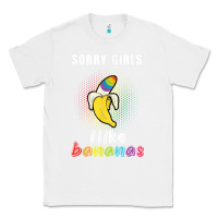 White mens sorry girl i like bananas funny lgbt gay pride tshirt gifts Classic Tee - linhVisuals