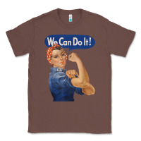 Chestnut rosie the riveter shirt we can do it feminist retro t shirt Classic Tee - linhVisuals