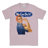 Lilac rosie the riveter shirt we can do it feminist retro t shirt Classic Tee - linhVisuals