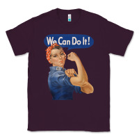 Plum rosie the riveter shirt we can do it feminist retro t shirt Classic Tee - linhVisuals