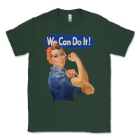 Sports Green rosie the riveter shirt we can do it feminist retro t shirt Classic Tee - linhVisuals