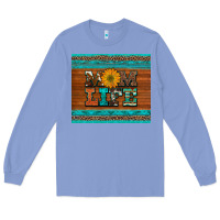 Colony Blue mom life leopard cowhide turquoise aztec Long Sleeve Tee - Artiststas