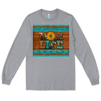 Heather Grey mom life leopard cowhide turquoise aztec Long Sleeve Tee - Artiststas