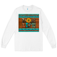 White mom life leopard cowhide turquoise aztec Long Sleeve Tee - Artiststas