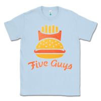 Dusty Blue five guys Classic Tee - linhVisuals
