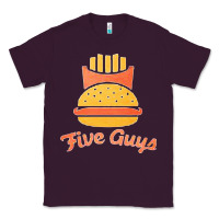 Plum five guys Classic Tee - linhVisuals