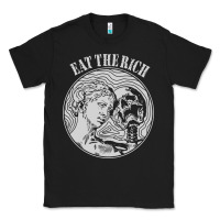 Black eat the rich Classic Tee - linhVisuals