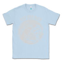Dusty Blue eat the rich Classic Tee - linhVisuals