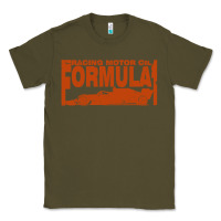 Army Green formula 1 Classic Tee - linhVisuals