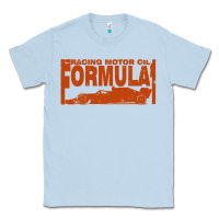 Dusty Blue formula 1 Classic Tee - linhVisuals