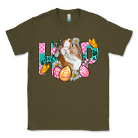 Army Green Hop Bunny Easter Classic Tee - BundleAndBundleShop