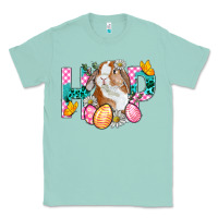Seafoam Hop Bunny Easter Classic Tee - BundleAndBundleShop