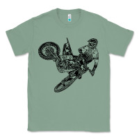 Sage Eli Tomac Jump Illustration Classic Tee - linhVisuals