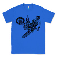 True Royal Eli Tomac Jump Illustration Classic Tee - linhVisuals