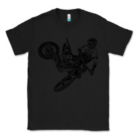 Black Eli Tomac Jump Illustration Classic Tee - linhVisuals