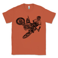 Copper Eli Tomac Jump Illustration Classic Tee - linhVisuals