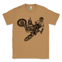 Toasted Coconut Eli Tomac Jump Illustration Classic Tee - linhVisuals