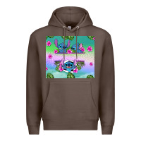 Coffee custom name stitch Premium Hoodie - AdoDesignShop