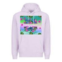 Lilac custom name stitch Premium Hoodie - AdoDesignShop