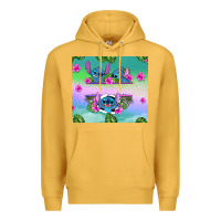 Mustard custom name stitch Premium Hoodie - AdoDesignShop