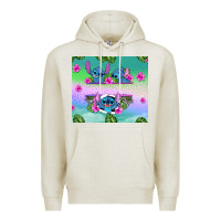 Oatmeal Heather custom name stitch Premium Hoodie - AdoDesignShop