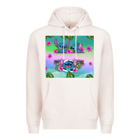 Pale Pink custom name stitch Premium Hoodie - AdoDesignShop