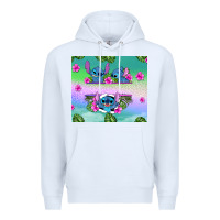 White custom name stitch Premium Hoodie - AdoDesignShop