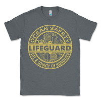 Charcoal Heather honolulu lifeguard   lifeguard Classic Tee - linhVisuals