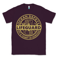 Plum honolulu lifeguard   lifeguard Classic Tee - linhVisuals
