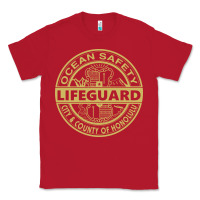 Red honolulu lifeguard   lifeguard Classic Tee - linhVisuals