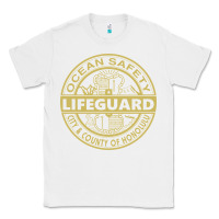 White honolulu lifeguard   lifeguard Classic Tee - linhVisuals
