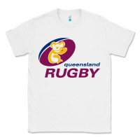 White queensland rugby Classic Tee - linhVisuals