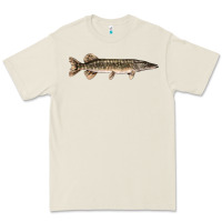 Bone Northern Pike Fish Illustrations Premium Tee - LillyAllenDesigns