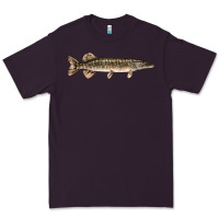 Plum Northern Pike Fish Illustrations Premium Tee - LillyAllenDesigns