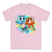 Bubblegum Pink gumball and darwin Classic Tee - linhVisuals