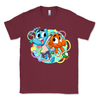 Burgundy gumball and darwin Classic Tee - linhVisuals