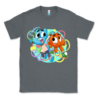 Charcoal Heather gumball and darwin Classic Tee - linhVisuals