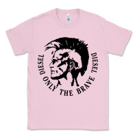 Bubblegum Pink diesel only the brave Classic Tee - linhVisuals