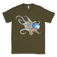 Army Green octopus t  shirtoctopus t  shirt Classic Tee - linhVisuals