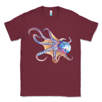 Burgundy octopus t  shirtoctopus t  shirt Classic Tee - linhVisuals