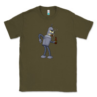 Army Green futurama bender Classic Tee - linhVisuals
